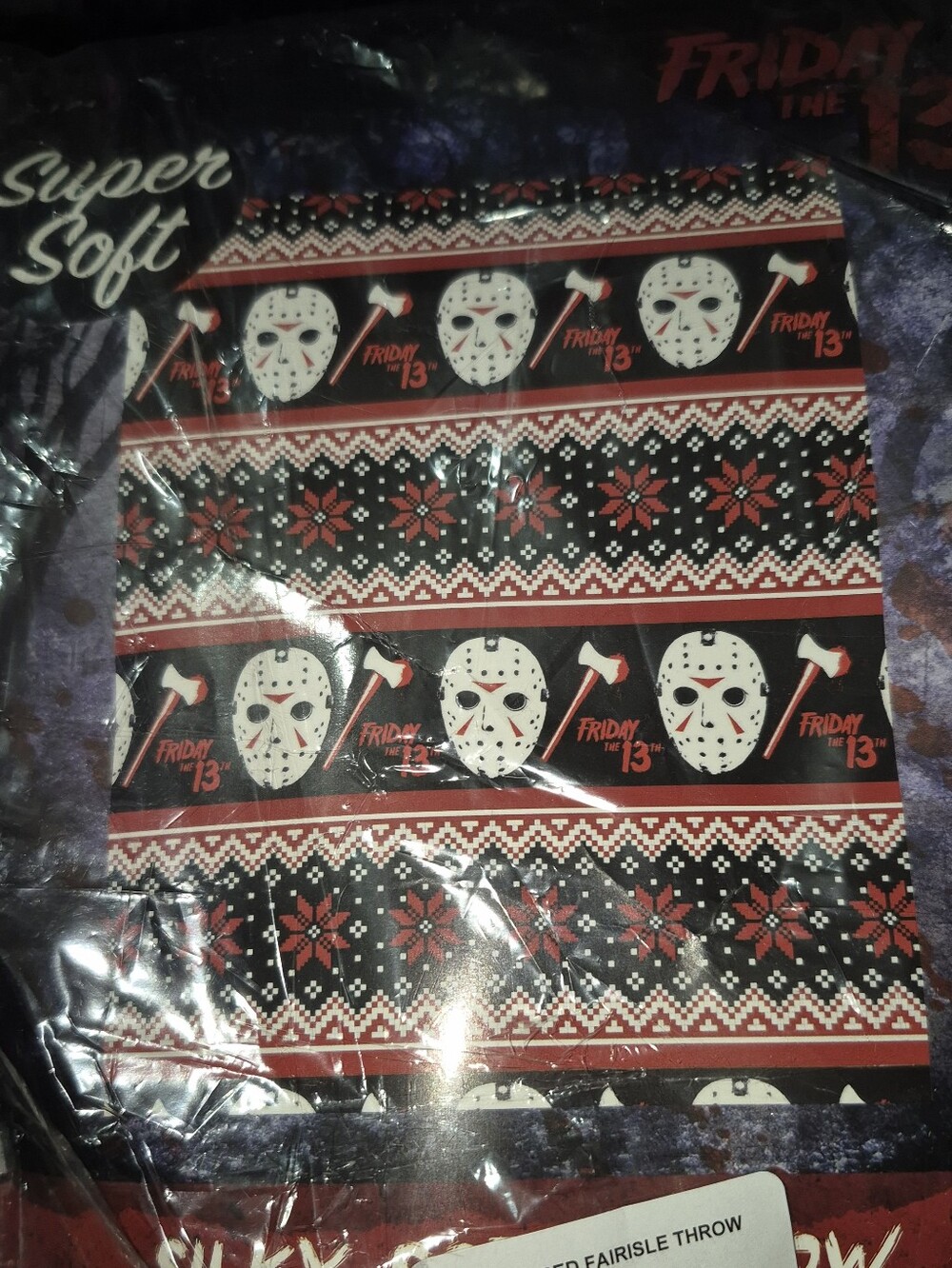 Friday The 13th Throw Blanket, 46x60 NEW